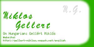 miklos gellert business card