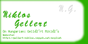 miklos gellert business card